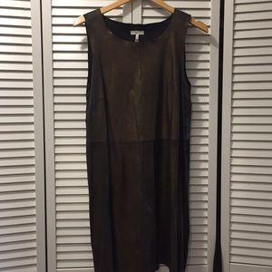 Joie Brown Metallic Shell Dress